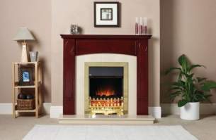 Katell Electric Suites -  Katell Haydon Mahogany Suite Steel Fire