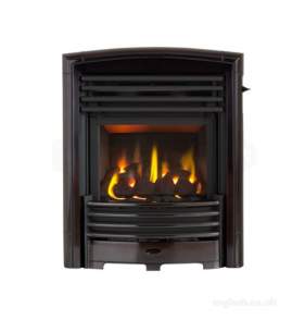 Valor Gas Fires and Wall Heaters -  Valor H/flame Petrus Black Chr Gas Fire