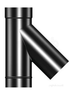 Flamco Brefco Supaflue Vit Enamel Flue -  Brefco Mt Blk 135 Deg Tee Ve 6 Sfat 60mb