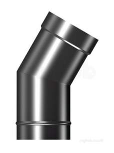 Flamco Brefco Supaflue Vit Enamel Flue -  Brefco Mt Blk 150 Bend No Door Ve 4