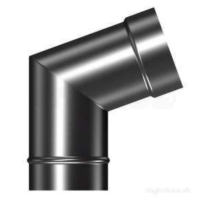 Flamco Brefco Supaflue Vit Enamel Flue -  Brefco Mt Blk 110 Bend No Door Ve 5