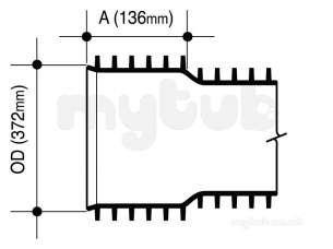 Wavin UltraRib Large Diameter Drainage -  Wavin Ur Pipe Bn Bsen13476 300 Sn8 L-3 S 12ur043