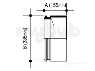 Wavin UltraRib Large Diameter Drainage -  Wavin Ur Socket Plug Bn 300 P/e 12ur296