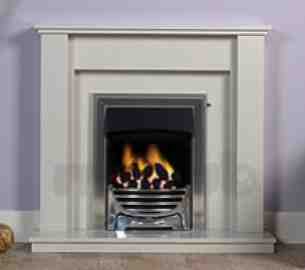 Be Modern Fire Surrounds -  42 Inch Tivona Micro Marble Surround White