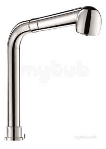 Delabie Brassware -  Delabie Swivel Column With Retractable Spray H250 L220mm