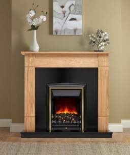 Be Modern Surrounds and Suites -  Bm 48 Inch Darras Eco Nat Oak/black Blk Fire