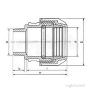 Plasson Agrifit -  Agrifit Male Adaptor Bsp Thd 25-1/2