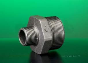 Crane Galvanised Malleable Small -  Crane Galvanised Malleable Hex Nipple-145g 1 X 1/2 0cc01187l