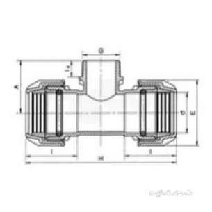 Plasson Agrifit -  Agrifit Tee Thd Offtake Male 20-1/2 Inch -20