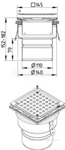 Blucher Drainage -  Blucher Domestic 150 Adjustable Drain