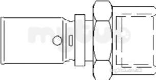 Oventrop Industrial Valves and Actuators -  Press Fitting 20 X 25mm X 1/2 1512245ni