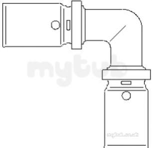 Oventrop Industrial Valves and Actuators -  Press Fitting 40mm X 40mm 1512851ni