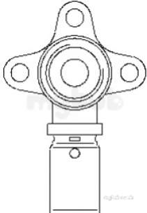 Oventrop Industrial Valves and Actuators -  W/mounted Connect 90d Elbow 16x2mmx1/2 1517043ni