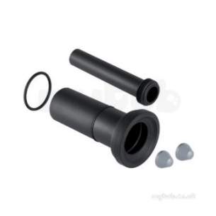 Geberit Hdpe Range 32mm To 315mm -  Geberit Hdpe 90 Straight Wc Connector Comes With Flush Pipe