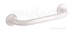 Delabie Grab and Hand Rails -  Delabie Eco Grab Bar 25 L300 White Epoxy Stainless Steel