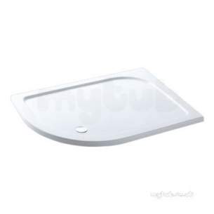 Eastbrook Showers -  Volente 1000x800lh Offs Quad Abs Tray Wh