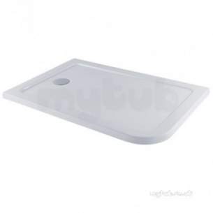 Eastbrook Showers -  Volente 1200x800 Right Hand Tray Curved Cornr Wh