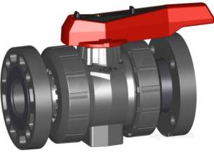 Georg Fischer Upvc Fittings and Valves Metric -  Georg Fischer Upvc Ball Valve 546 Epdm 110 161546110