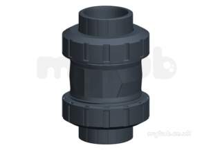 Georg Fischer Upvc Valves and Spares -  Georg Fischer Upvc Ball Check Valve 561 Fpm T 1.1/2