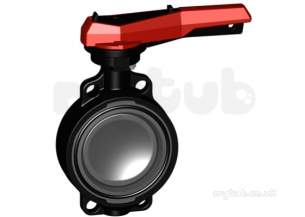 Georg Fischer Upvc Fittings and Valves Metric -  Georg Fischer Upvc Butterfly Valve 367 Fpm 225 161567028