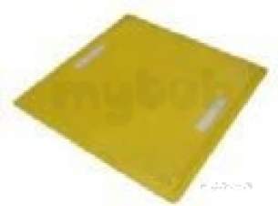 Gloucester Composites -  Safety Cross 1080 X 1080 Plain Yellow