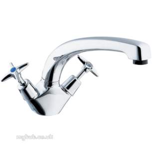 Deva Brassware -  Deva X-top Mono Sink Mixer Chrome Plated 189x