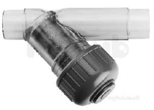 Georg Fischer Upvc Fittings and Valves Metric -  Georg Fischer Upvc Strainer Clear Spigot 305350 192305350