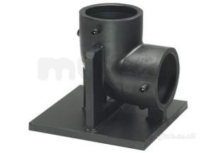 Georg Fischer Black Electrofusion Pe Fittings -  Georg Fischer Ef Pe100 Duckfoot Bend Sdr11 90 193281102