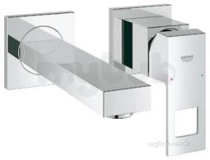 Grohe Tec Brassware -  Grohe Eurocube 19895 Two Tap Holes Basin Mixer 19895000