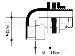 Osma Above Ground Drainage -  1c139w White Osma O-flow Tank Conn.