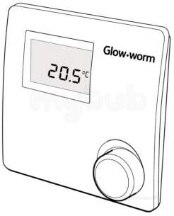 Glow Worm Domestic Gas Boilers -  Glow-worm 20035402 White Climastat Room Thermostat