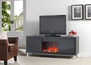 Katell Electric Suites -  Katell Media Unit 2kw Elec Fire All Blk