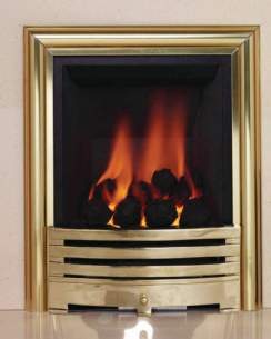 Be Modern Gas Fires -  Be Modern Contessa Gas Fire 120mm Coal Brss