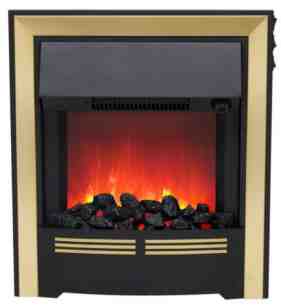 Be Modern Fires Gas and Electric -  Bm Vitesse Electric Fire Brass 032875