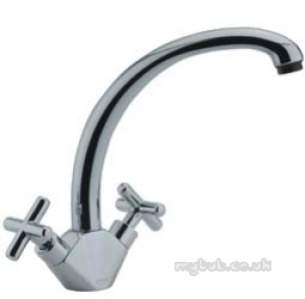 Pegler Luxury Bathroom Brassware -  Xia Monobloc Dualflow Sink Mixer Cp