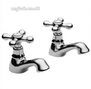 Pegler Contract Brassware -  Souvenir 3/4 Inch Bath Taps Pair Cp