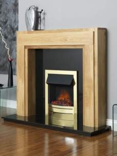 Flavel Gas Fires -  Flavel Ultiflame Contemp Brass Fire Ng