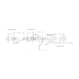 Armitage Shanks Commercial Sanitaryware -  Armitage Shanks S4452aa 150mm Ll Palm Push Bttn Ass Cp