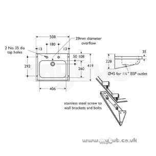 Armitage Shanks Denholm S2321mz 600mm Rhth Basin Ss