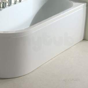 Eastbrook Baths -  Eastbrook Status 1600 Bath Pnl 5mm Wh