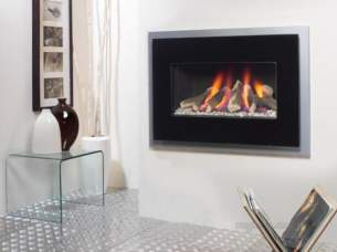 Flavel Gas Fires -  Flavel Jazz Rc Black/silver Trim Ng