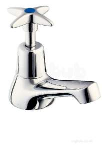 Deva Brassware -  Deva Basin Tap Cross-top 181x Chrome Plated Pair