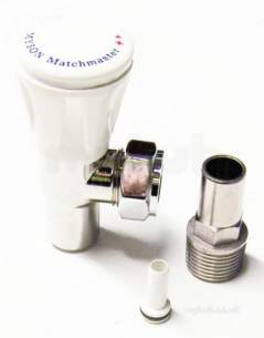 Myson Manual Radiator Valves -  Myson Matchmate 15mm Ls Np Pushfit Ppv