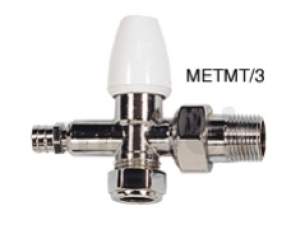 Metro Era and Mini Era Radiator Valves -  Metro-era Mt Draintap 15mm Ls Pol Chrome