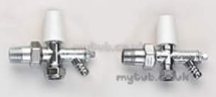 Wasp 10 Radiator Valves -  Wasp Ten 15mm Angle Ls Valve Chrome P