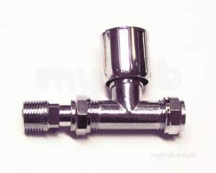 Pegler TRVs -  Terrier 1/2 Inch X15mm Wh Str Twl Rail Valve Cp