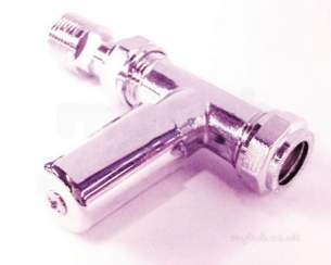 Pegler TRVs -  Terrier 1/2 Inch X15mm Ls Str Twl Rail Valve Cp