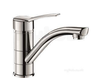 Delabie Brassware -  Delabie Sink Mixer With Swivel Spout H150 L230mm Solid Lever