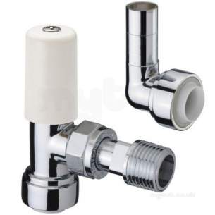Terrier and Belmont Radiator Valves -  1/2x15mm 367pf Cpls Angle C/w 10mm Elb