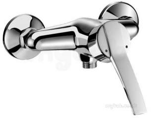 Delabie Brassware -  Delabie Mechanical Shower Mixer Top Outlet Sculpt Lever Offset Sp 2539ts